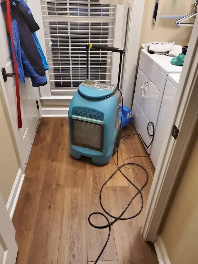 Commercial dehumidifier deployed for Flood Damage Cleanup in Pleasant Grove